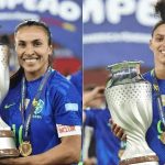 A seleção brasileira feminina coloca a prova a sua invencibilidade de seis partidas diante da Inglaterra
