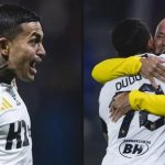 Dudu marcou gol nos acréscimos e foi abraçar SampaoliPedro Souza/Atlético