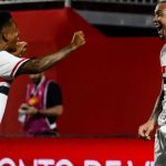 Luciano marcou gol de número 100 dele pelo São Paulo DIVULGAÇÃO/SÃO PAULO