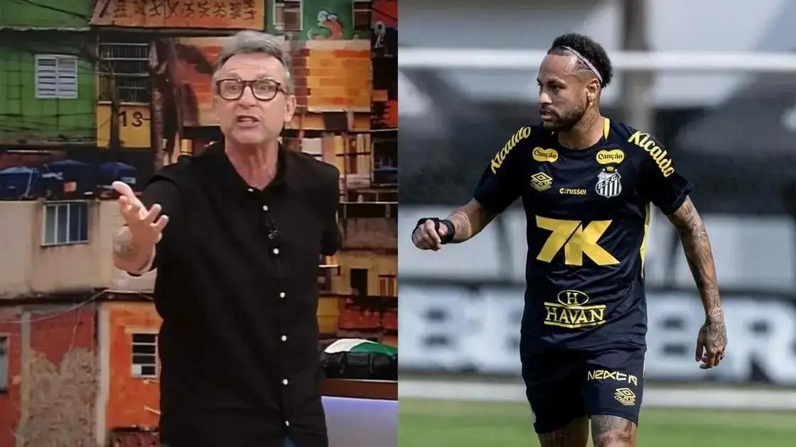 Neto defende Guilherme após gol perdido e volta a criticar Neymar