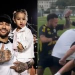Neymar 'vinga' Mavie por bolada em Santos x Corinthians; assista