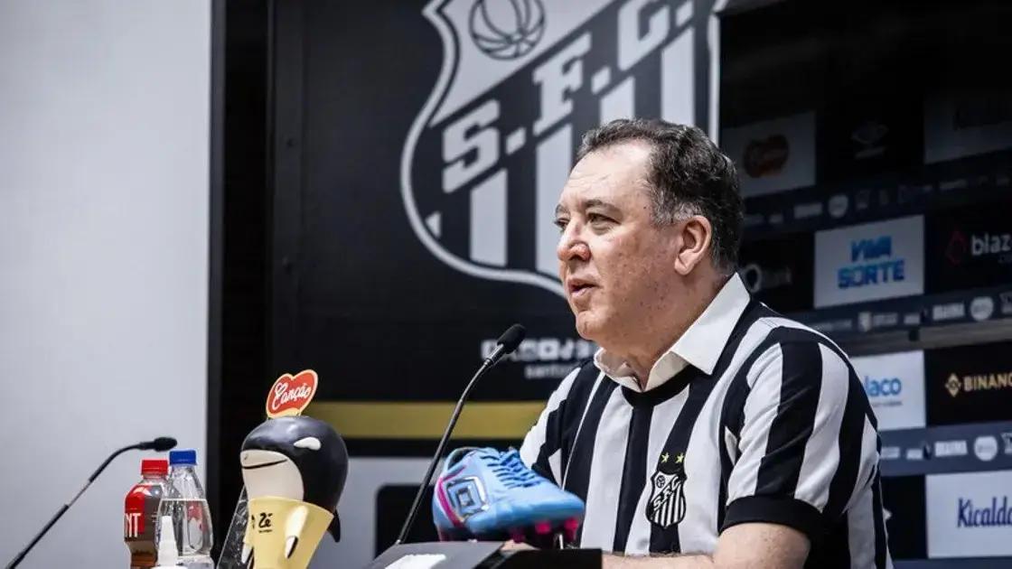 Presidente do Santos pede redução de rebaixados no Brasileirão