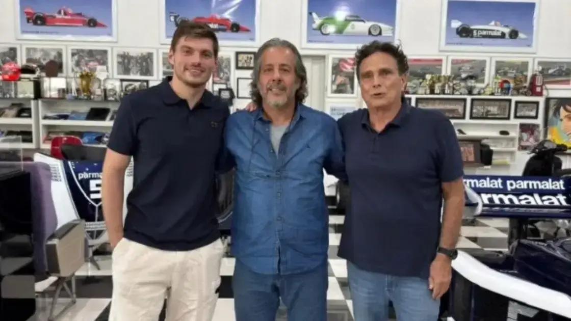 Verstappen encontra Piquet em Brasília antes do GP de São Paulo