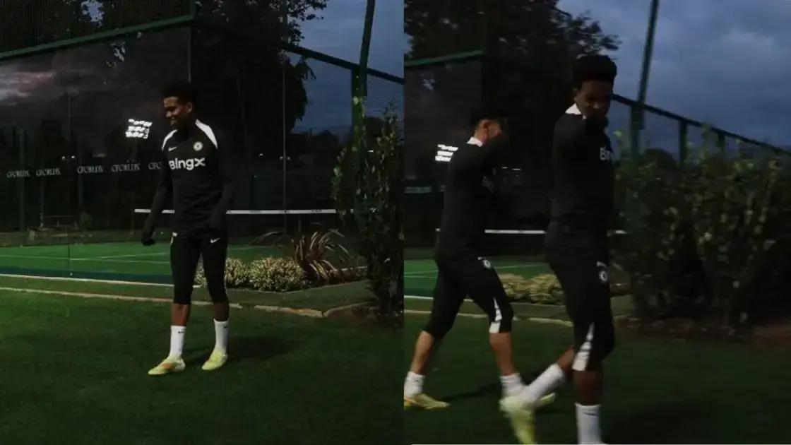 Vídeo: Estêvão impressiona com golaço em treino do Chelsea
