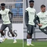 Vini Jr. treina de 'cara fechada' no Real Madrid após El Clásico