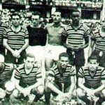 Elenco do Santa Cruz em 'excursão da morte' em 1943