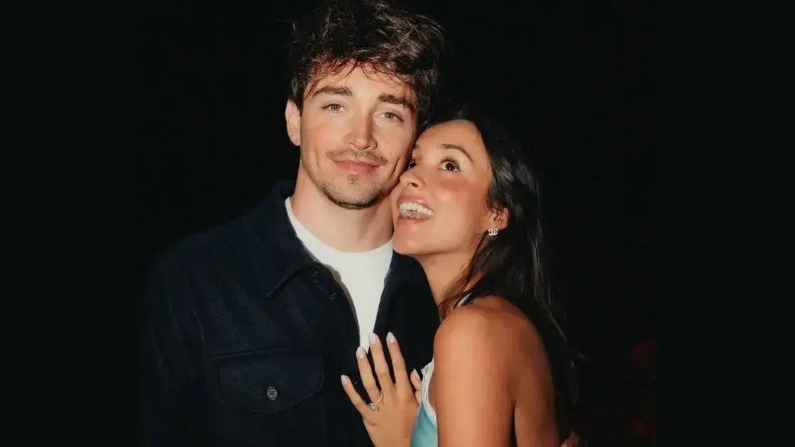 Hamilton diverte fãs com previsão sobre casamento de Leclerc