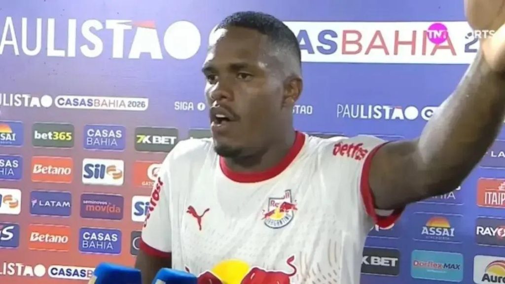 Jogador do Red Bull Bragantino é suspenso por fala machista