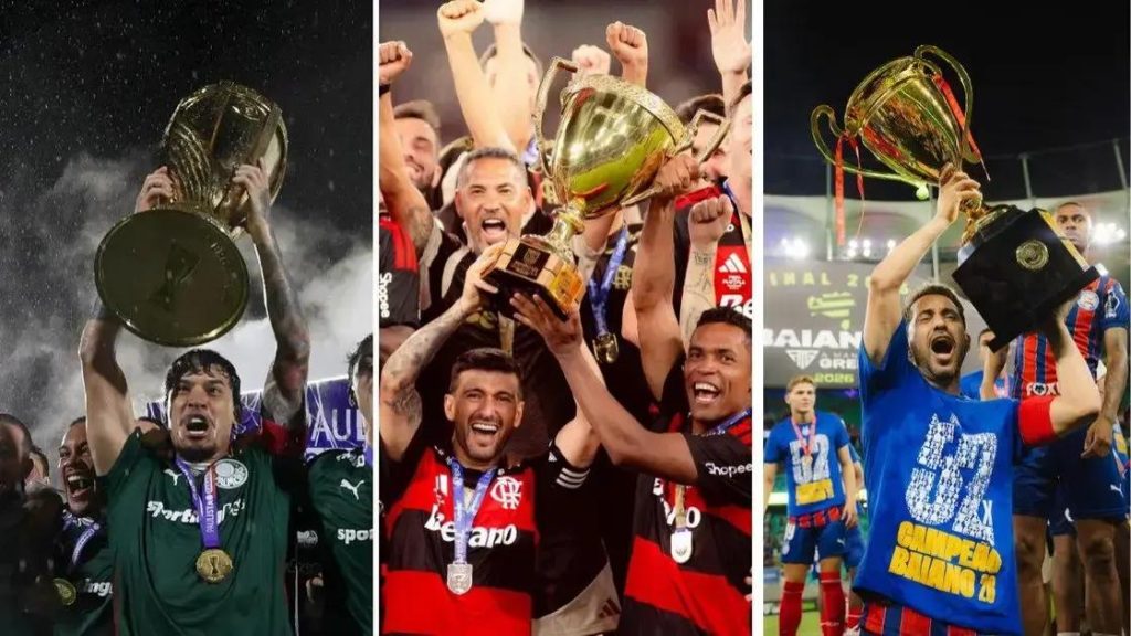 Palmeiras, Flamengo e Bahia são os principais candidatos ao título do Brasileirão